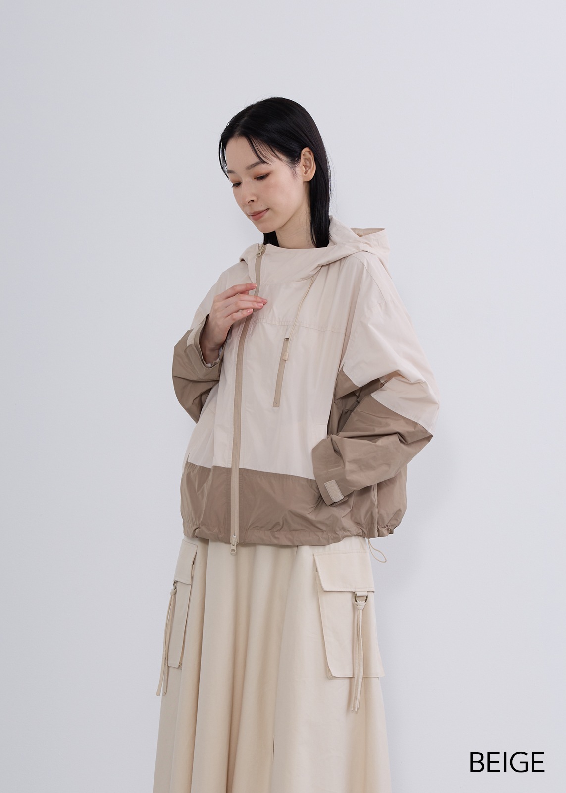 【LUIS MARI】 アシンメトリージップブルゾン