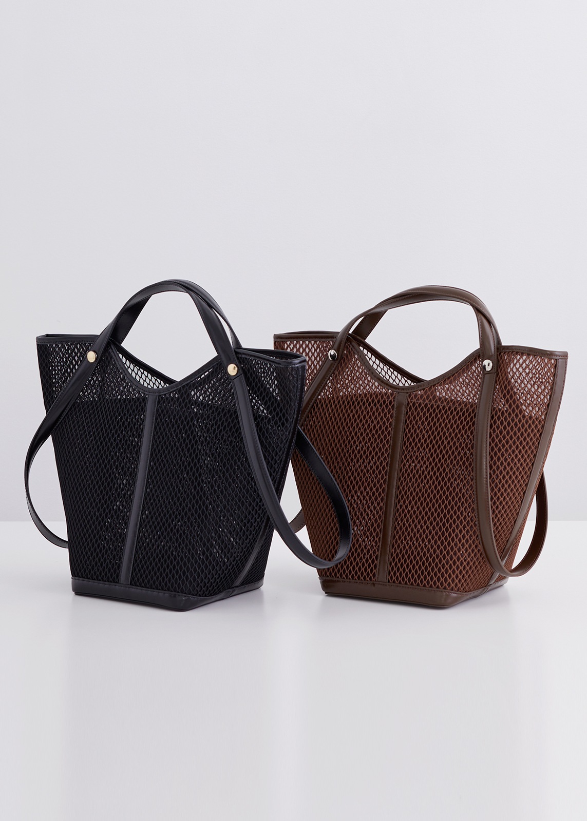 【PLUS an】2way メッシュ バッグ