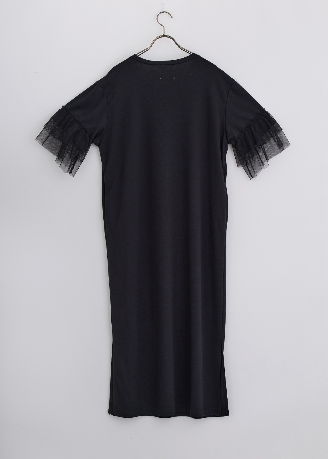 チュールフリルスリーブワンピース