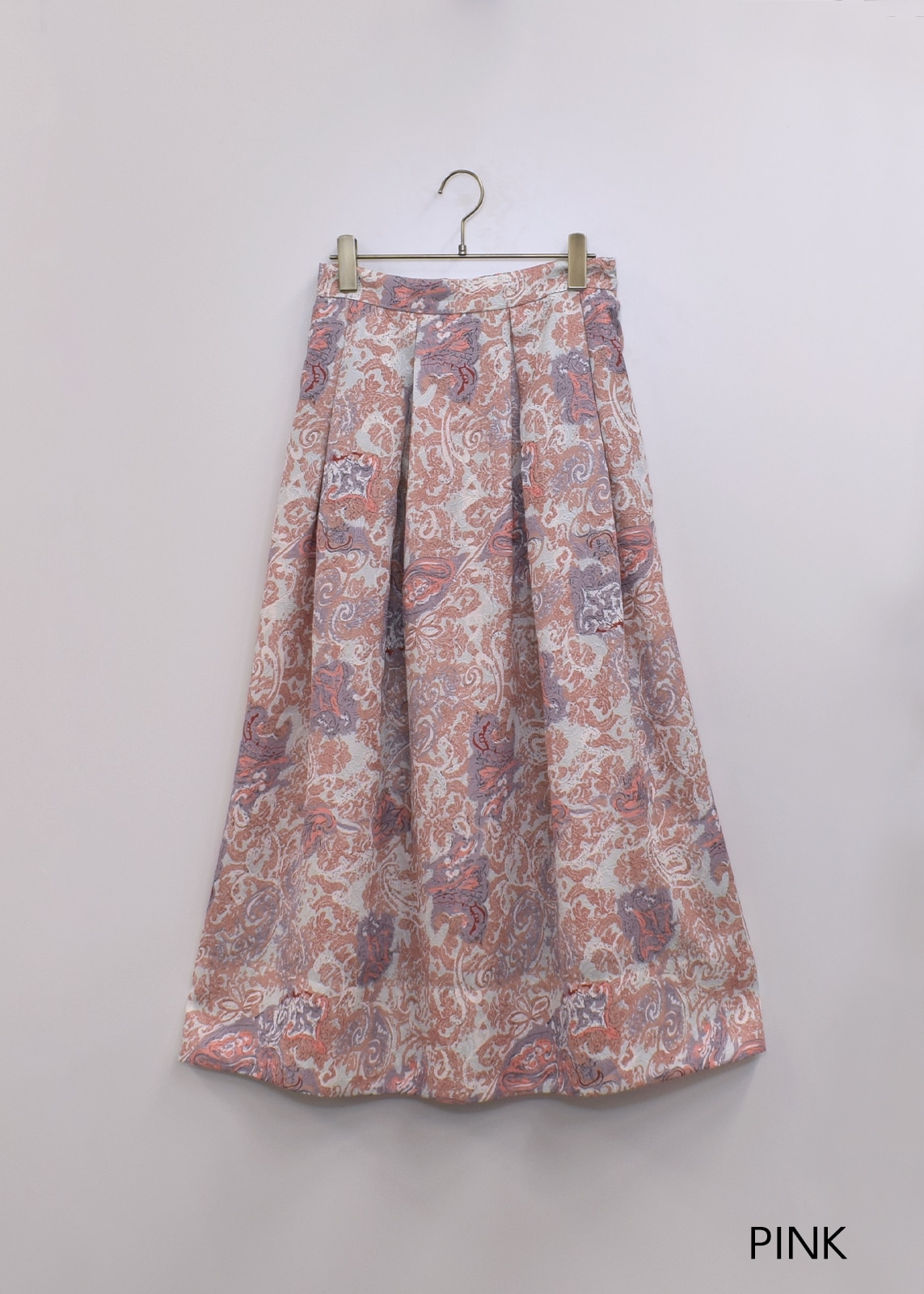 【neuf cent neuf】ペイズリー ジャガード ボリューム スカート