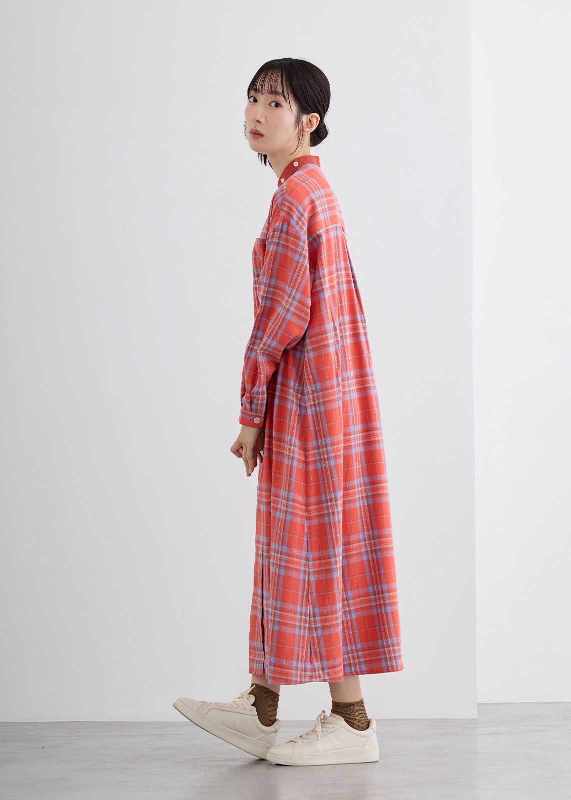 【LUISMARI】あったか チェックワンピース