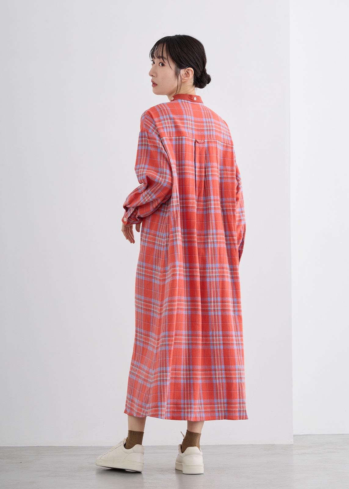 【LUISMARI】あったか チェックワンピース