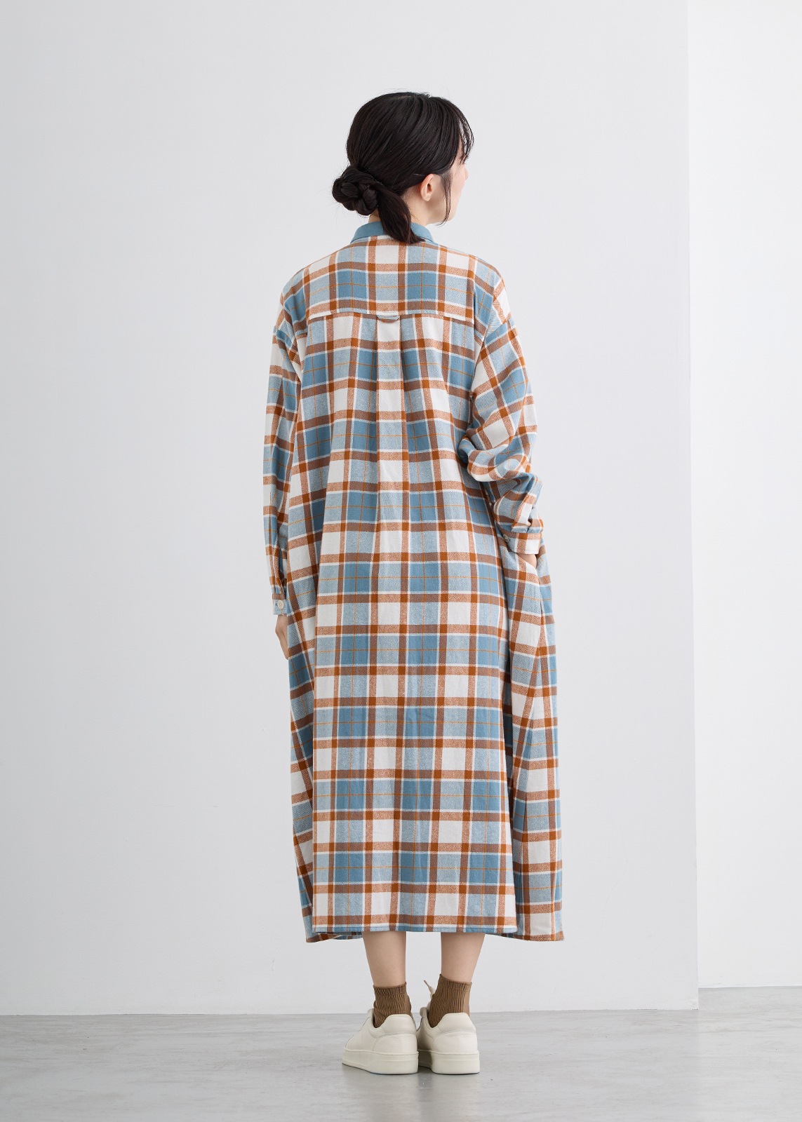 【LUISMARI】あったか チェックワンピース