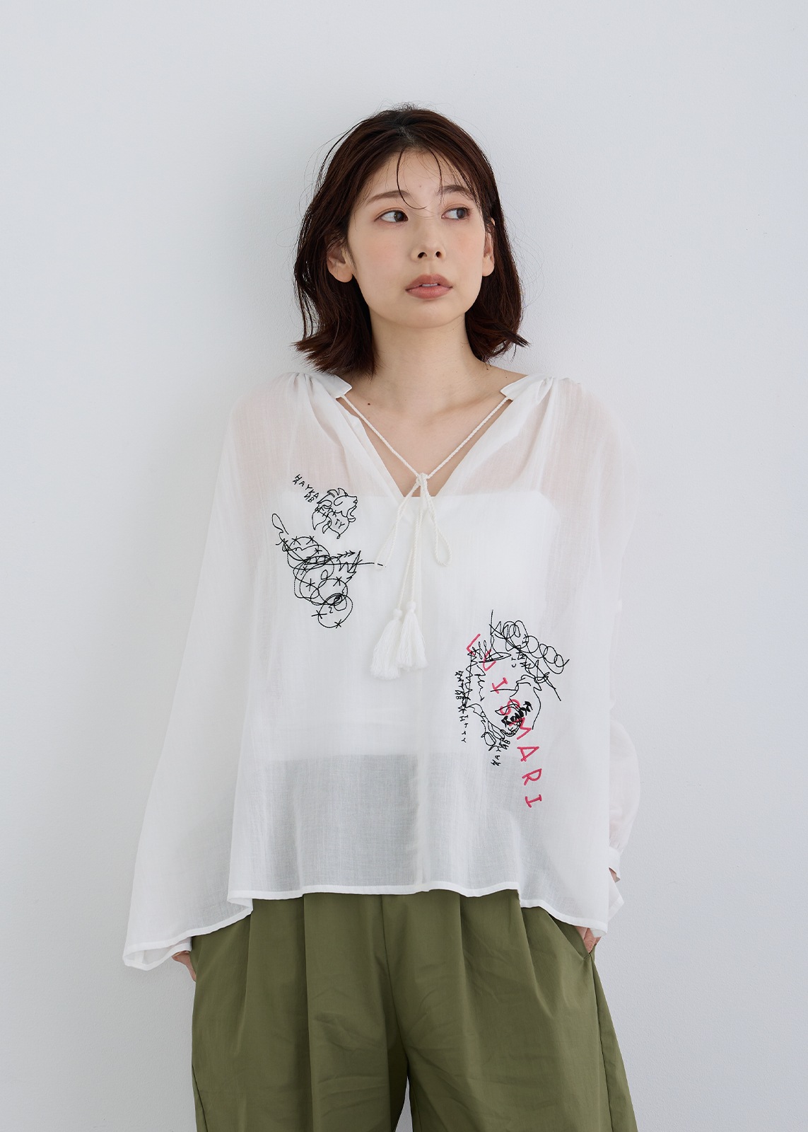 【LUISMARI】エンブロイダリー ブラウス