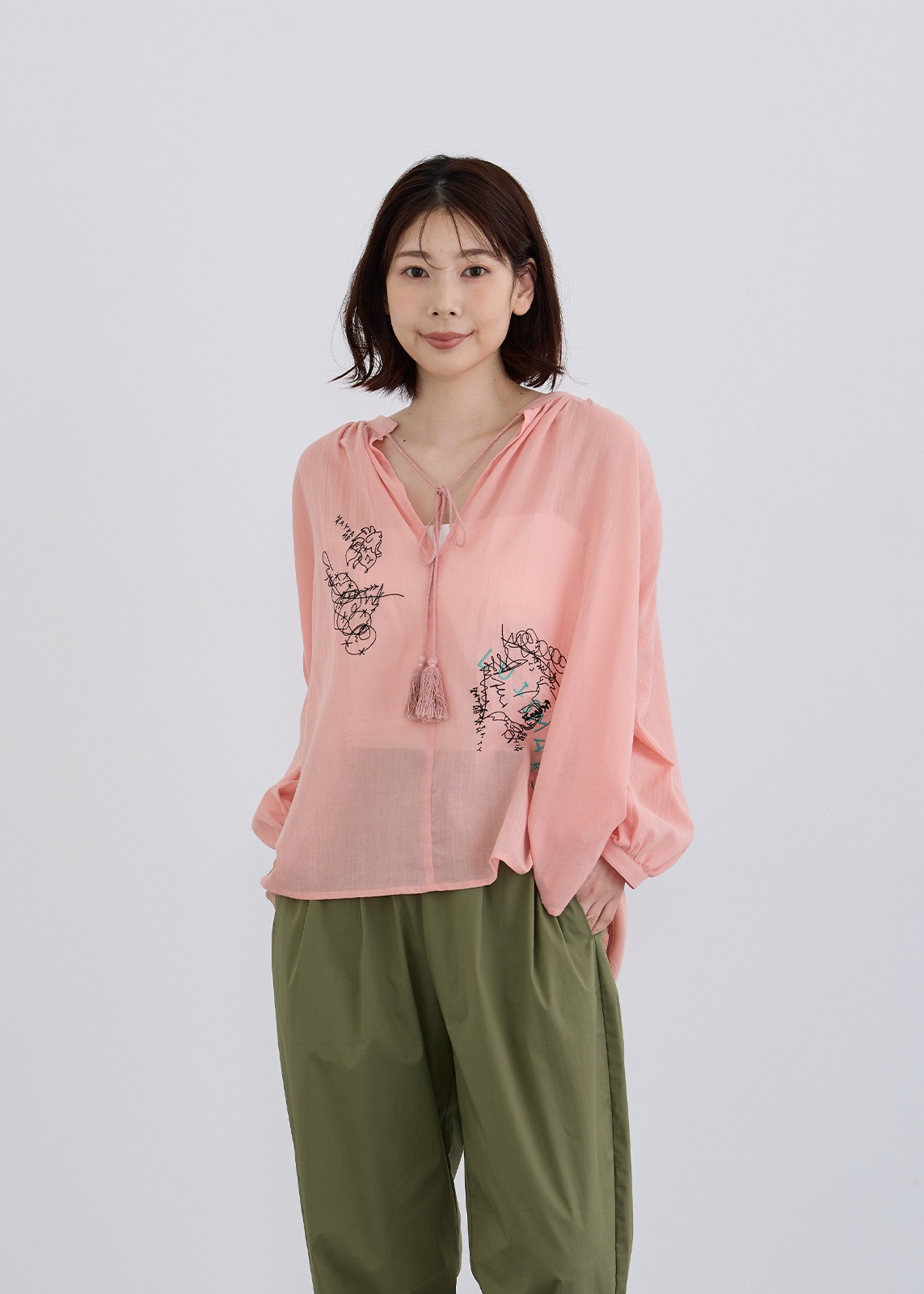 【LUISMARI】エンブロイダリー ブラウス