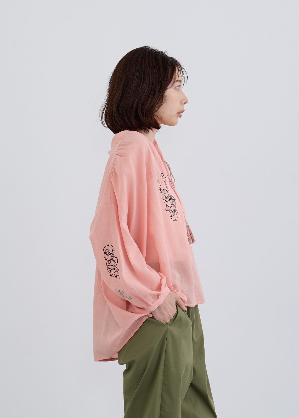 【LUISMARI】エンブロイダリー ブラウス