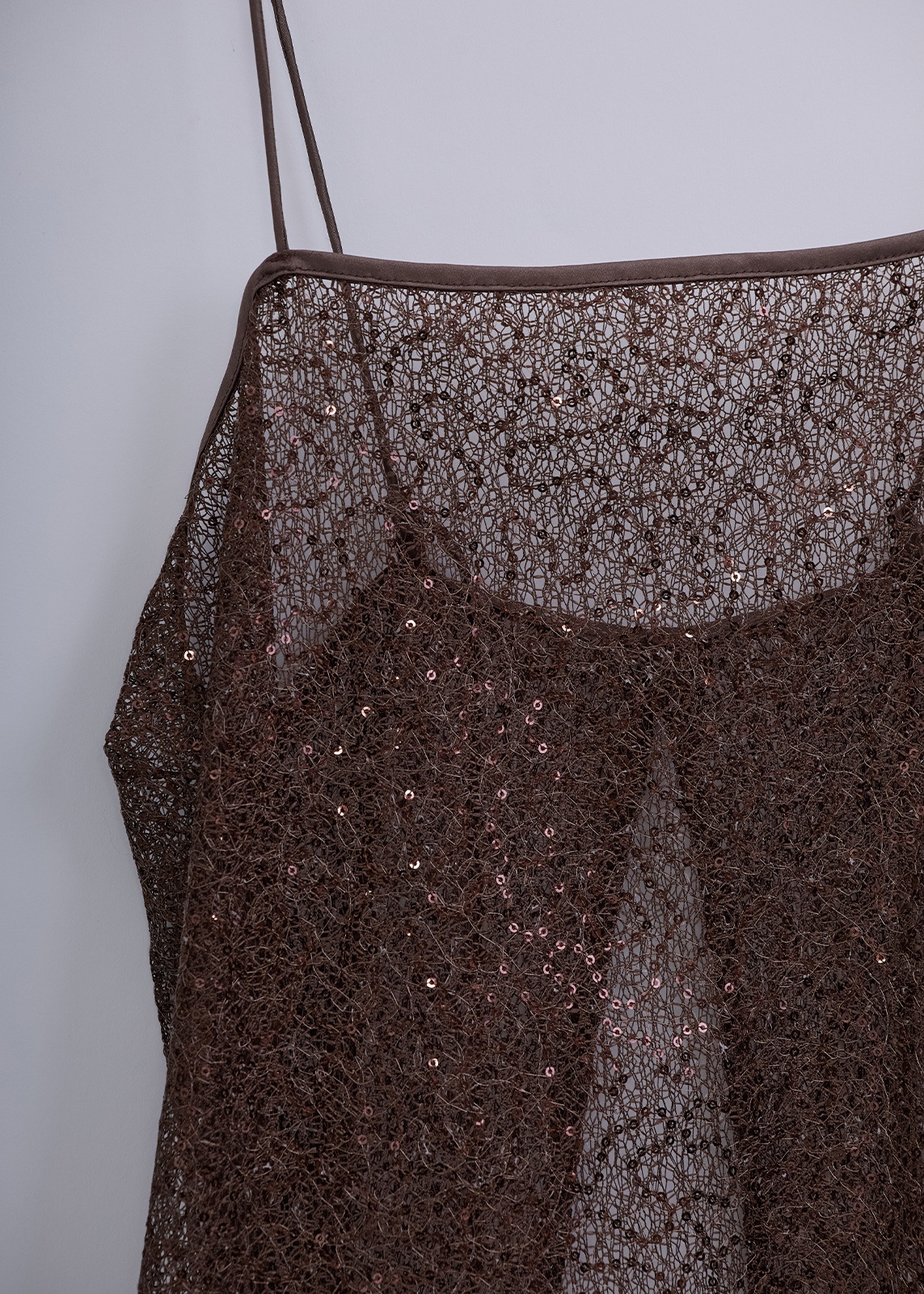 【neuf cent neuf】スパンコール レース キャミドレス