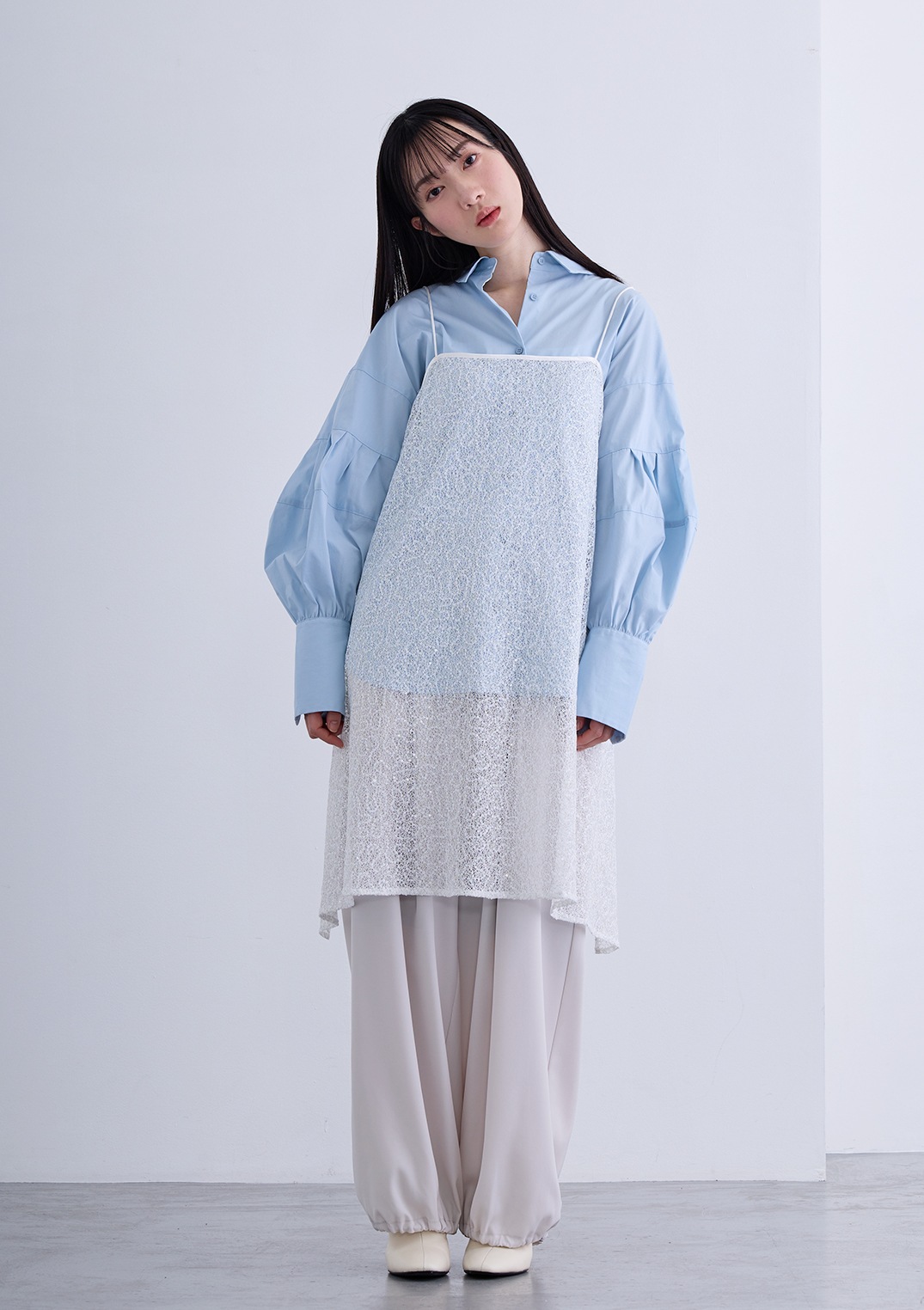 【neuf cent neuf】スパンコール レース キャミドレス