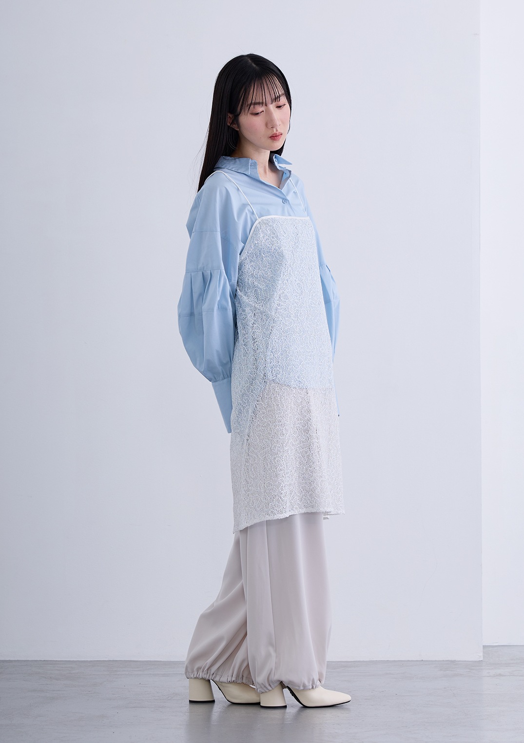 【neuf cent neuf】スパンコール レース キャミドレス