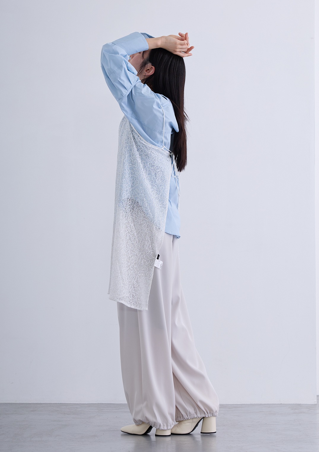 【neuf cent neuf】スパンコール レース キャミドレス