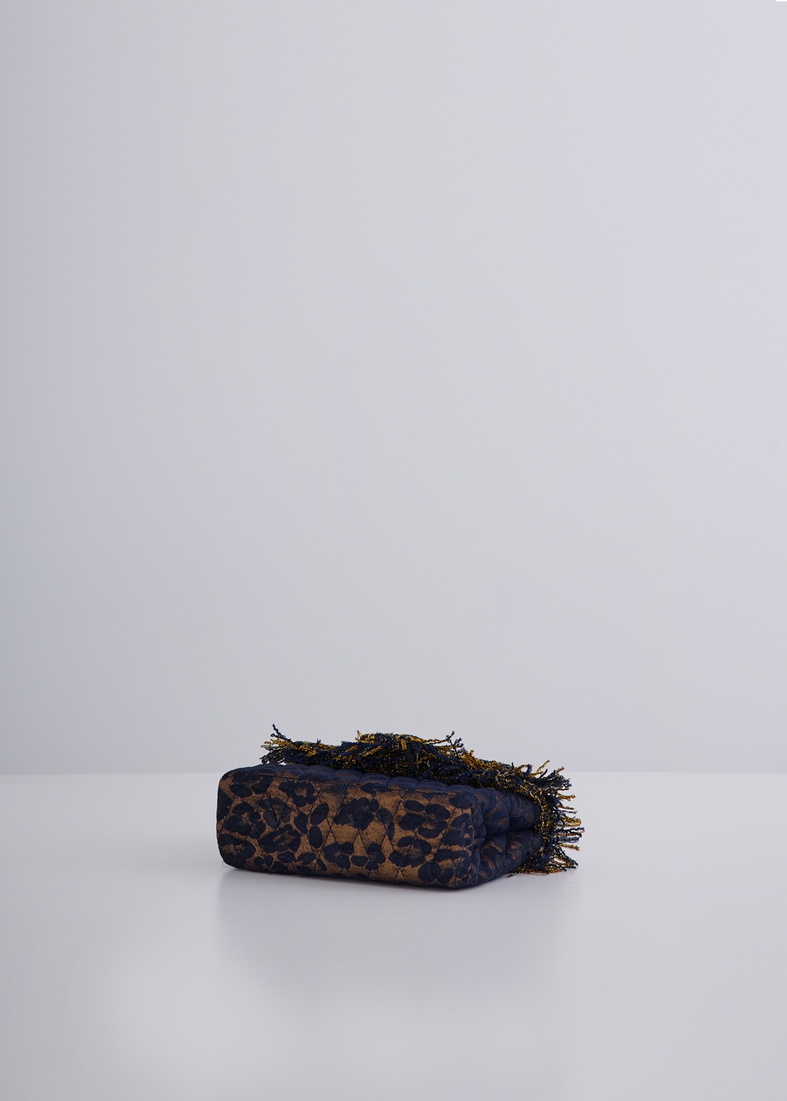 【PLUS an】ラメレオパードポーチ