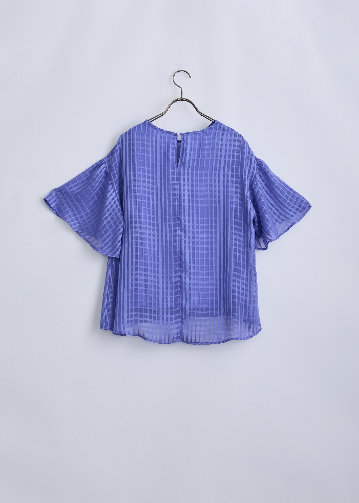 【COSPANI】チェック シフォン ブラウス
