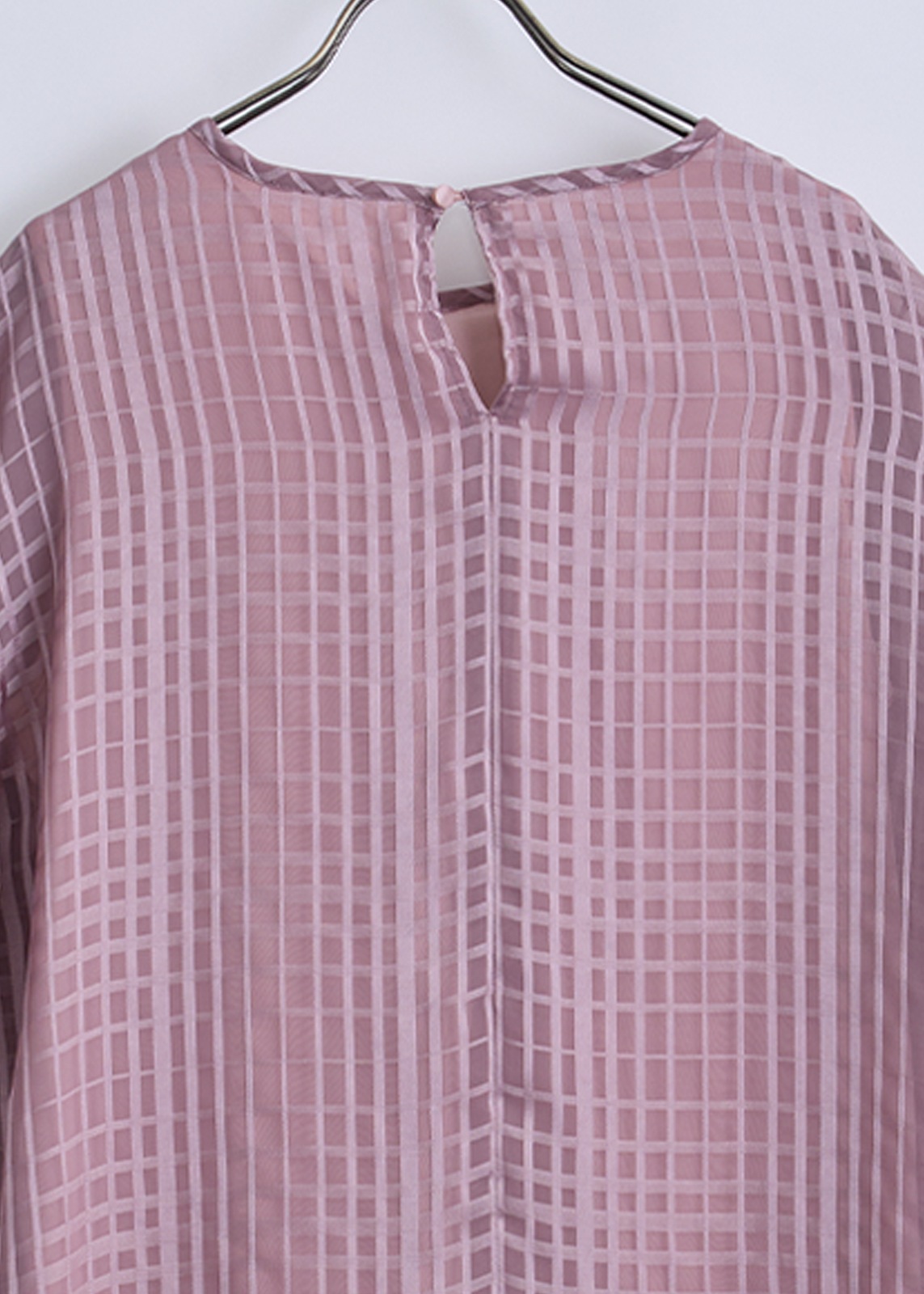 【COSPANI】チェック シフォン ブラウス