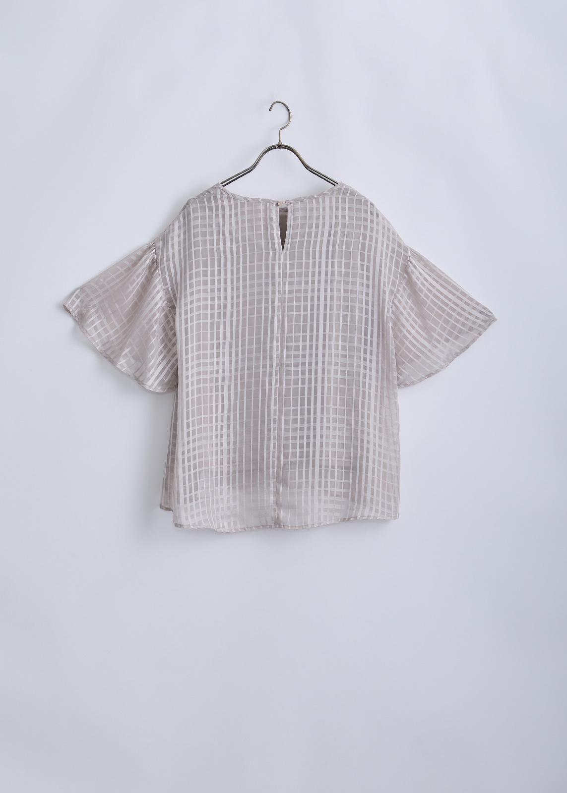 【COSPANI】チェック シフォン ブラウス