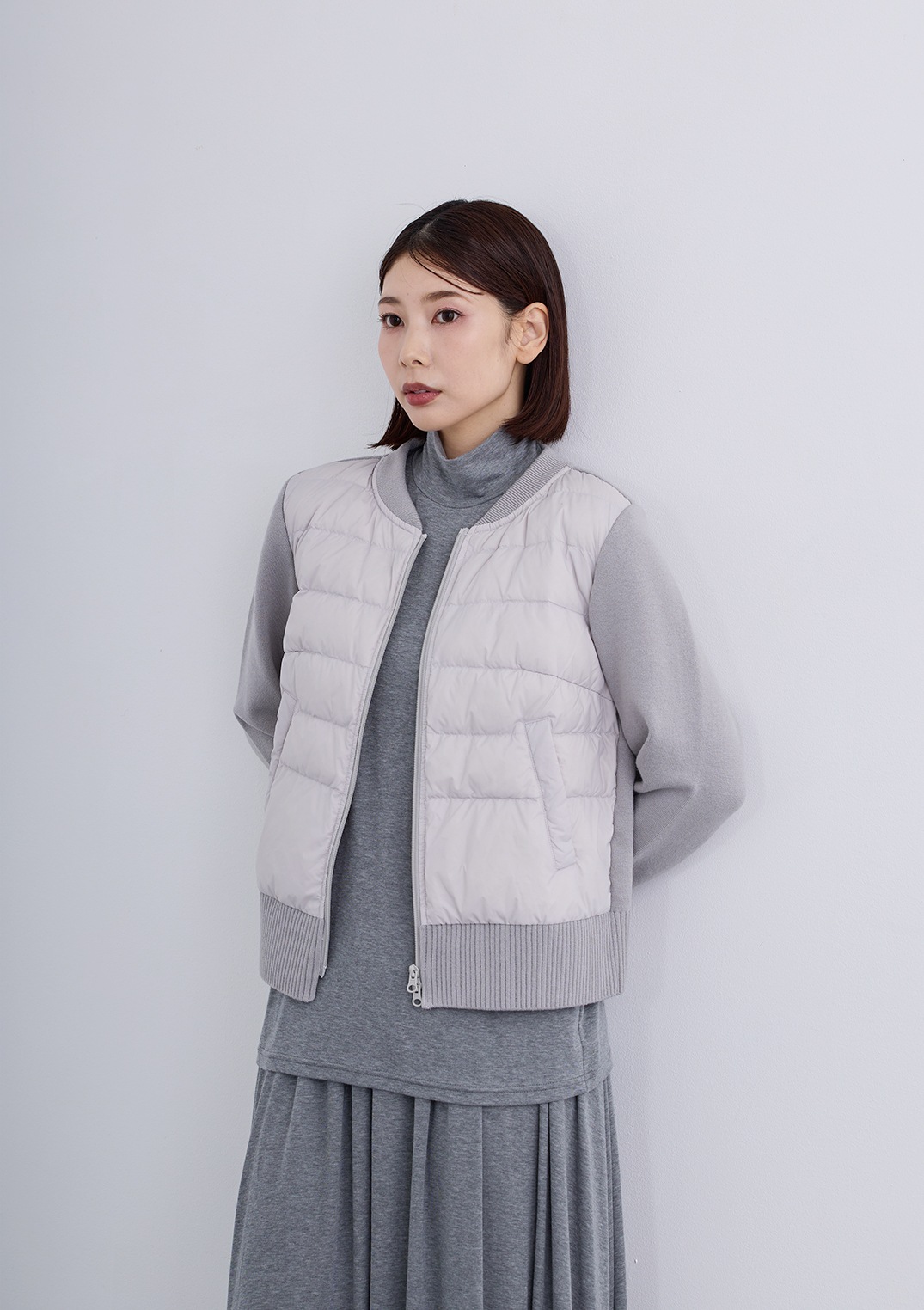 【Femicite】コンパクト ダウン ニット