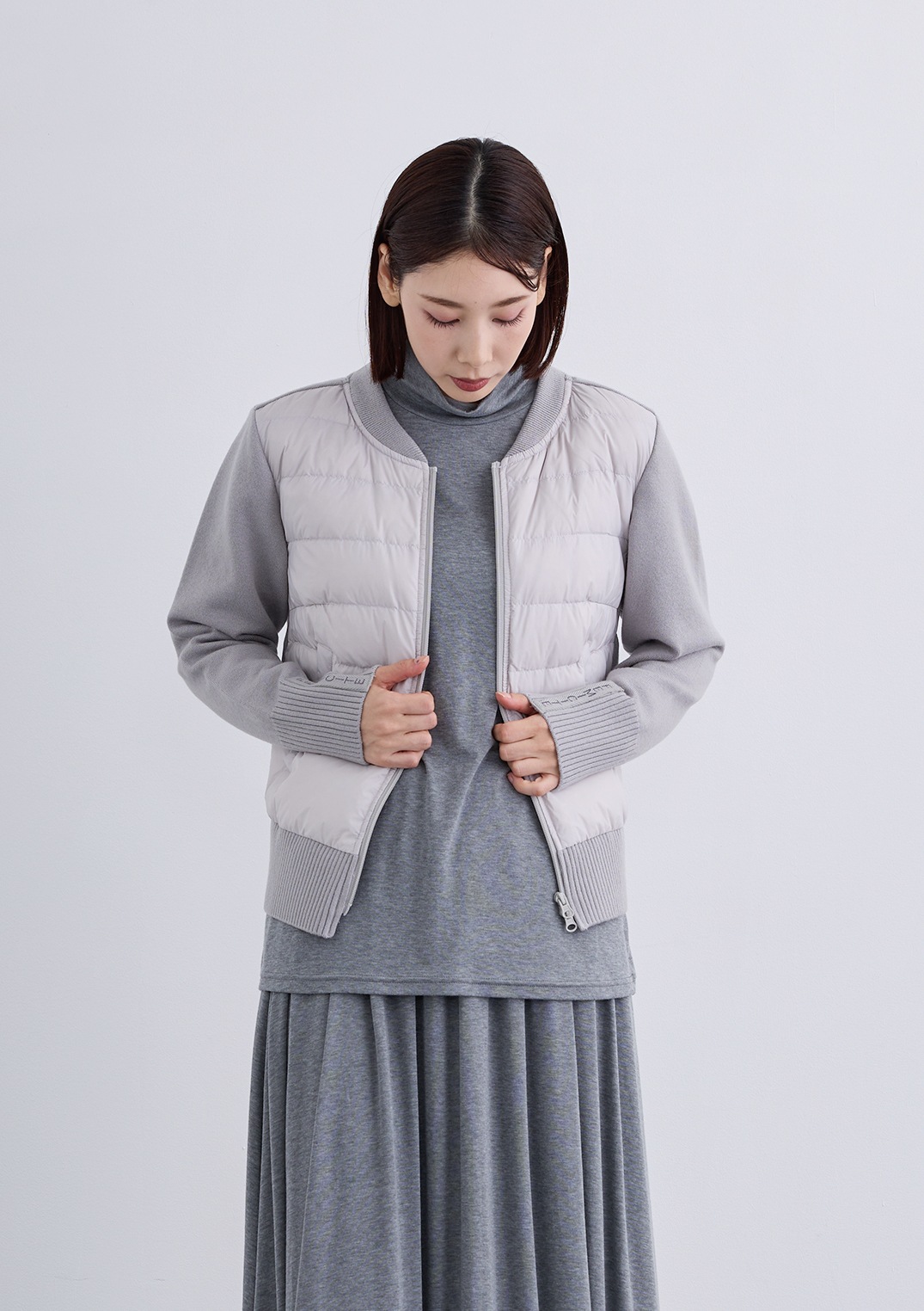 【Femicite】コンパクト ダウン ニット