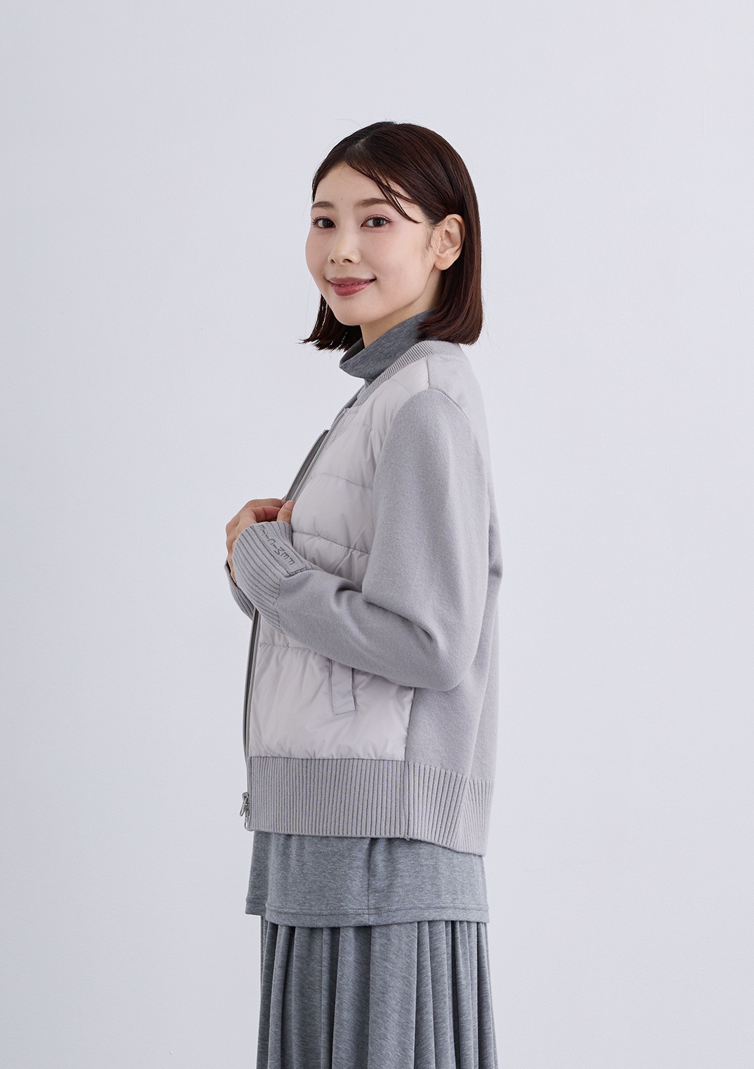 【Femicite】コンパクト ダウン ニット