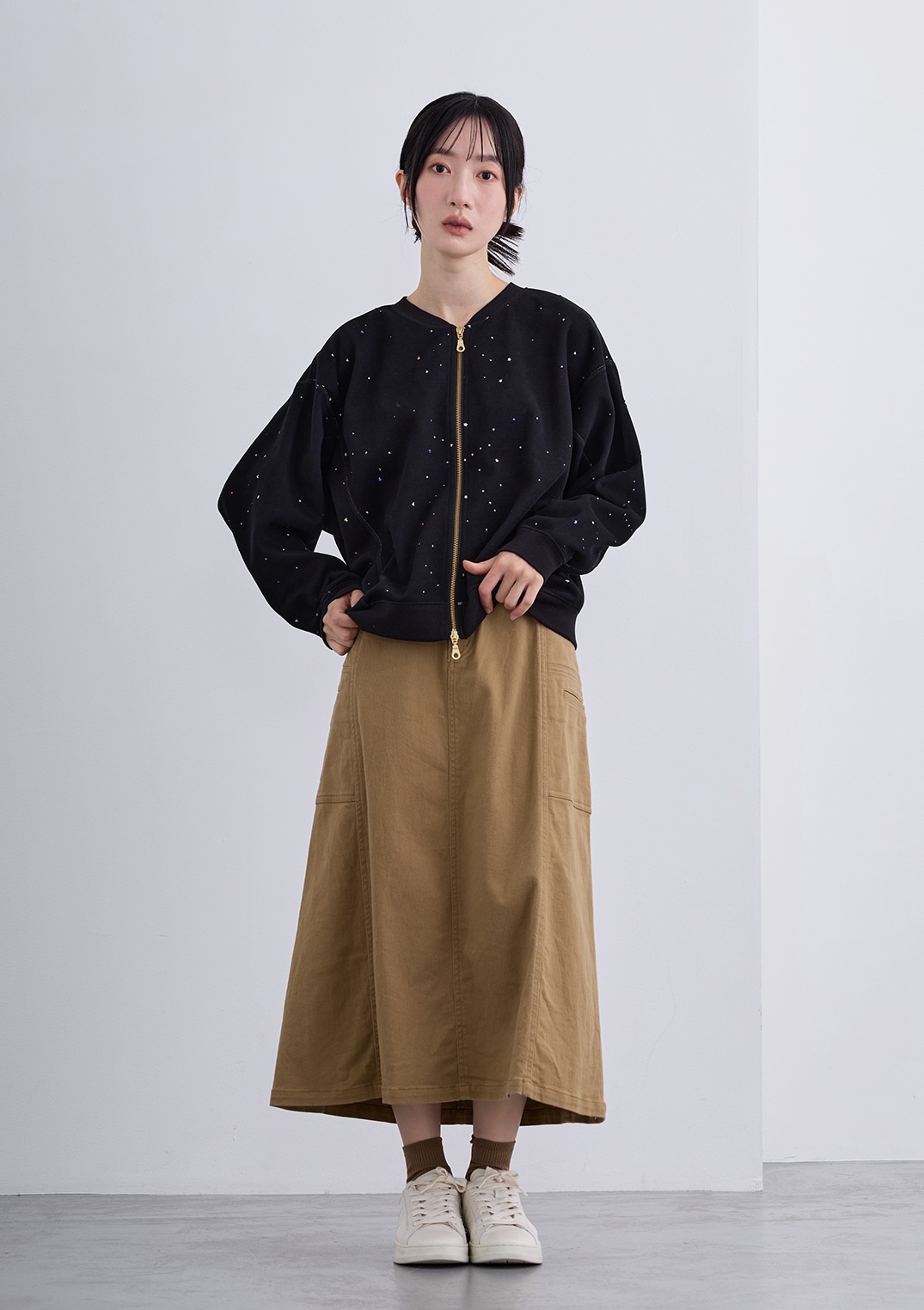 【LUIS MARI】ベルト付き ベイカースカート