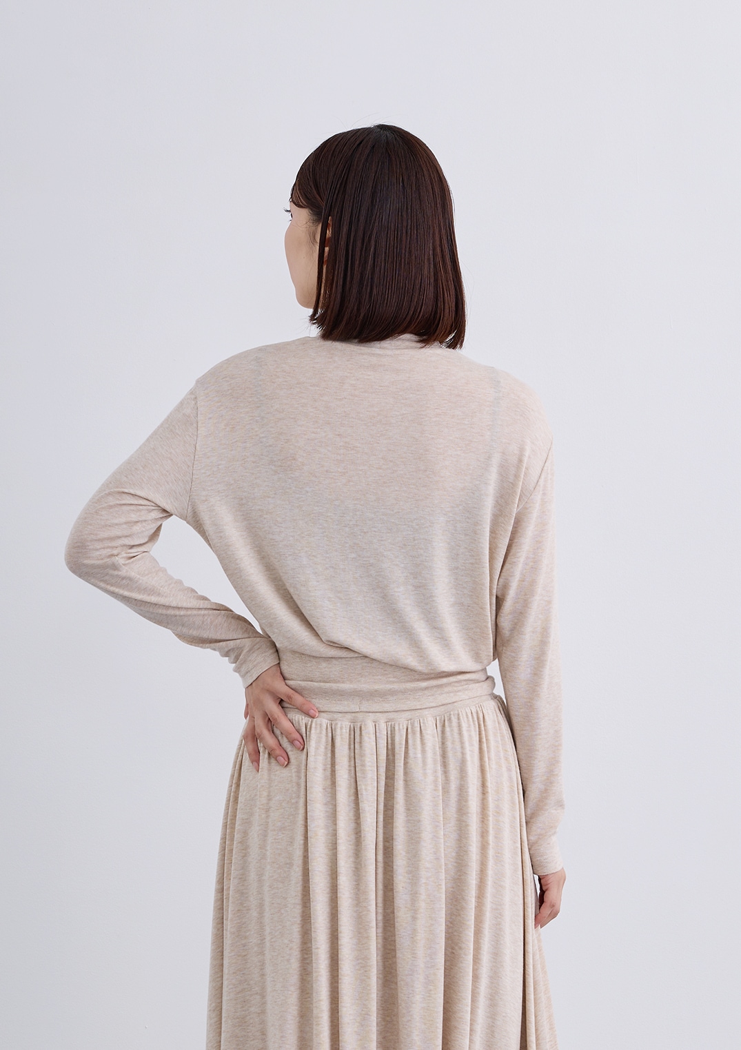 【SUMMER SALE】【Femicite】テンセルウール ハイネック カットソー