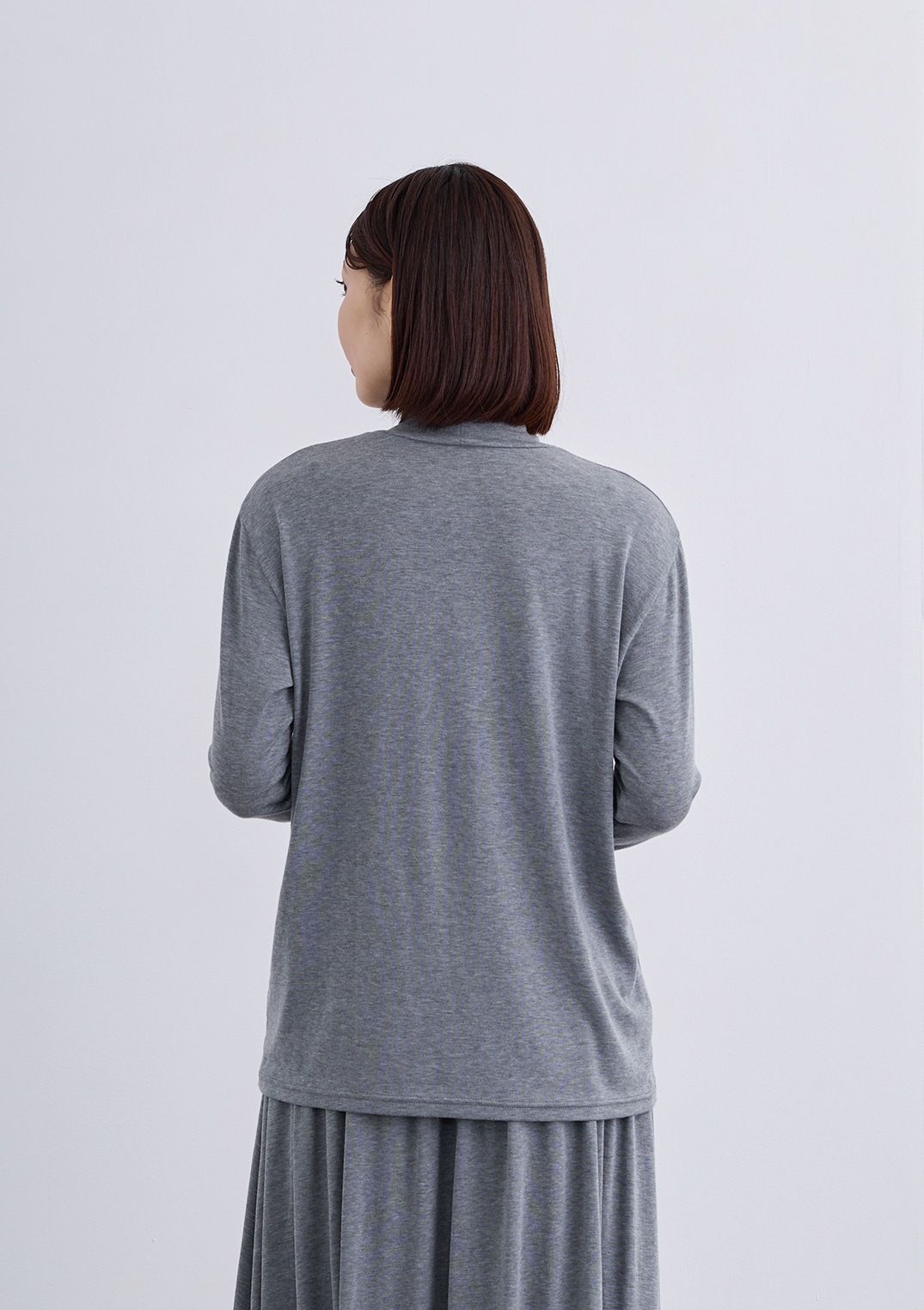 【SUMMER SALE】【Femicite】テンセルウール ハイネック カットソー