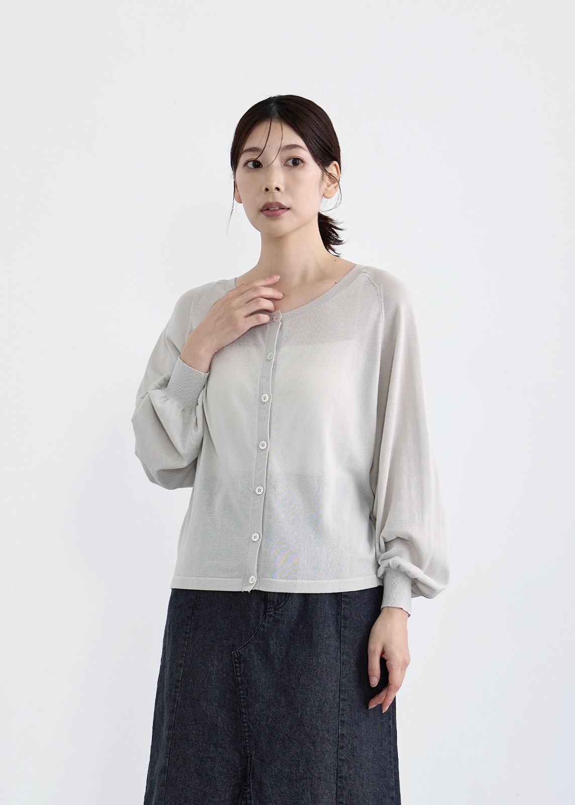 【KOOS】バック レース カーディガン