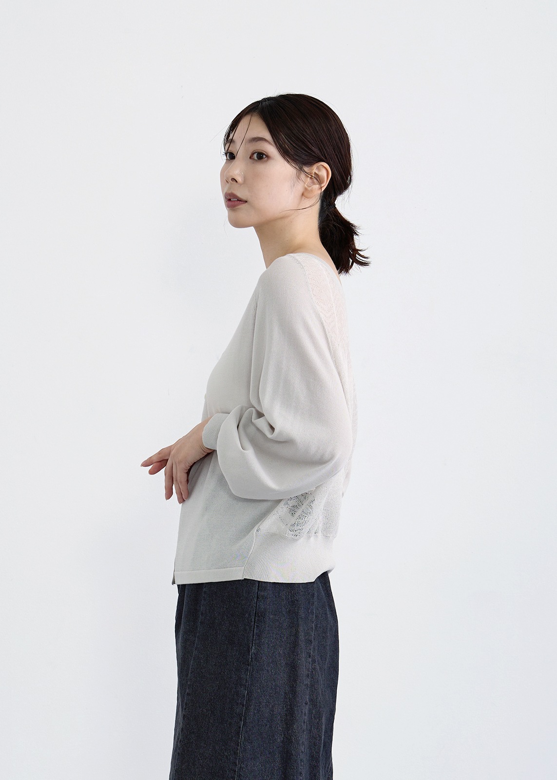 【KOOS】バック レース カーディガン