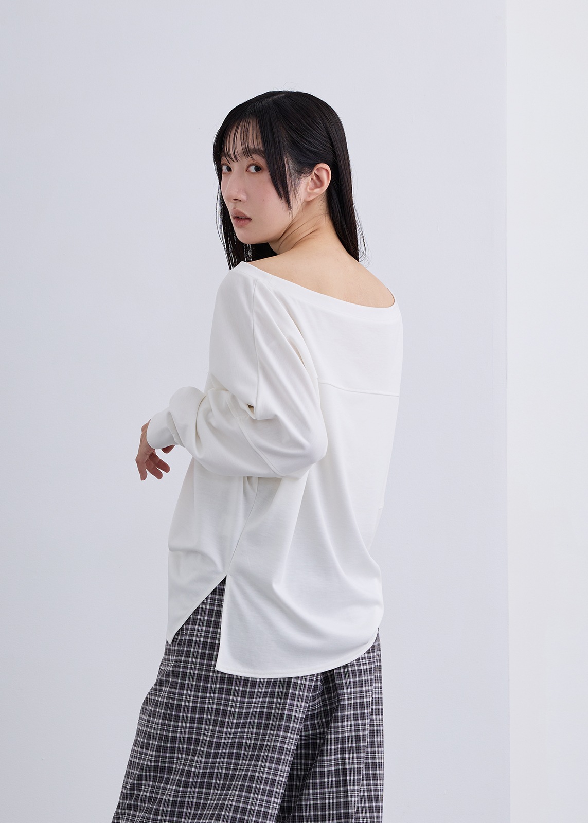 【neuf cent neuf】オフショル アシンメトリー トップ