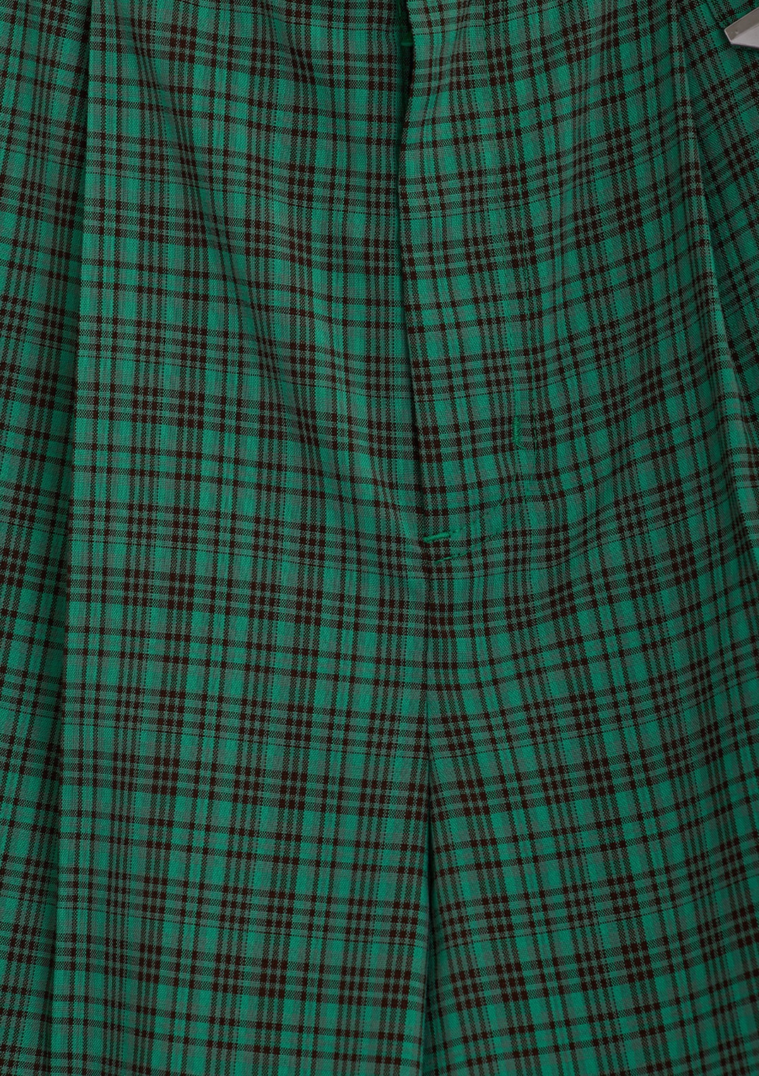 【neuf cent neuf】2トーン タータンチェック スラックス ワイド パンツ