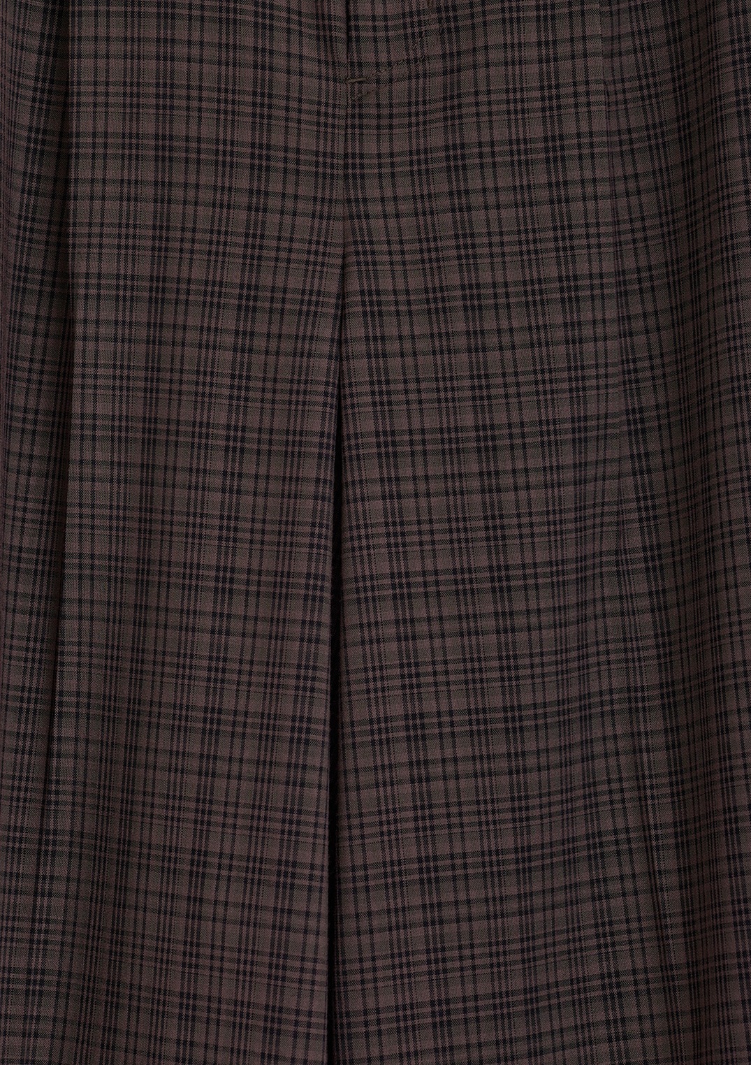 【neuf cent neuf】2トーン タータンチェック スラックス ワイド パンツ