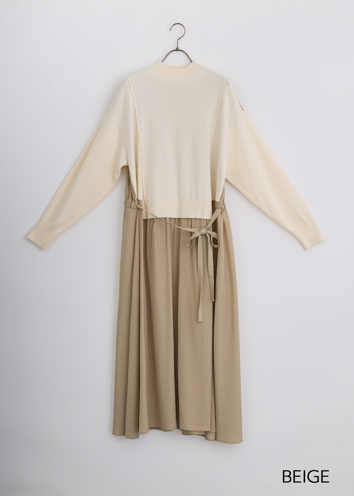 【Femicite】ドッキング ニット ワンピース