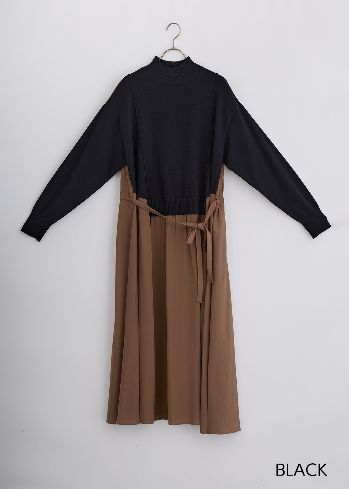 【Femicite】ドッキング ニット ワンピース