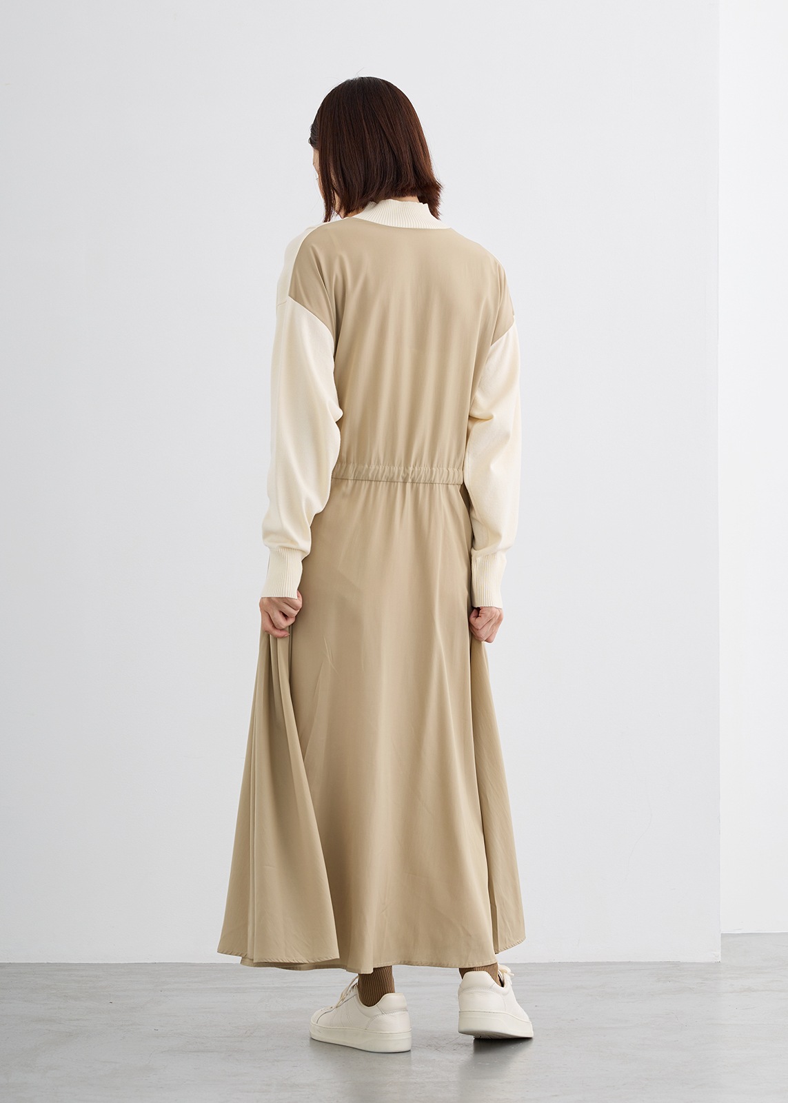 【Femicite】ドッキング ニット ワンピース