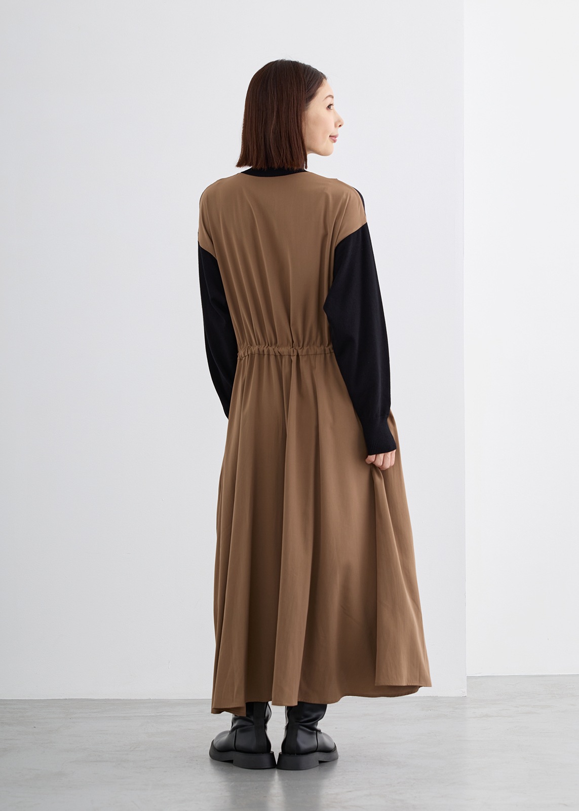 【Femicite】ドッキング ニット ワンピース