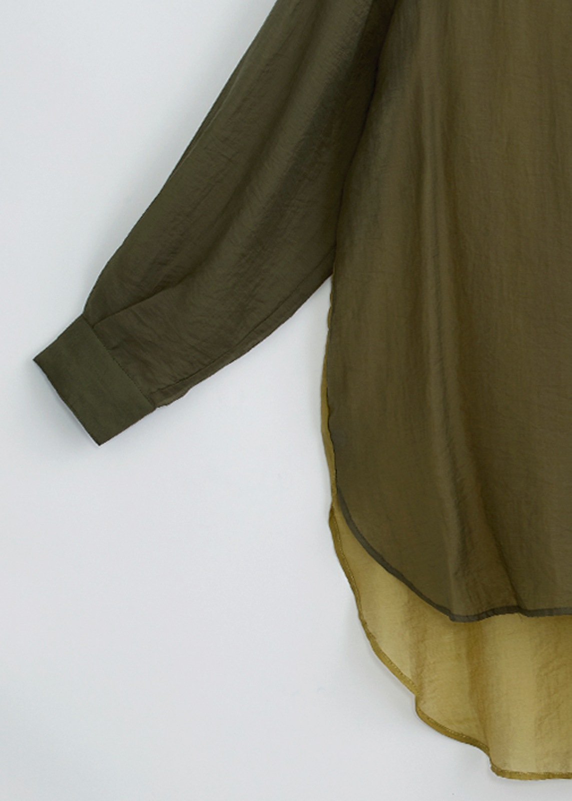 【Femicite】シアー テンセル ロング ブラウス