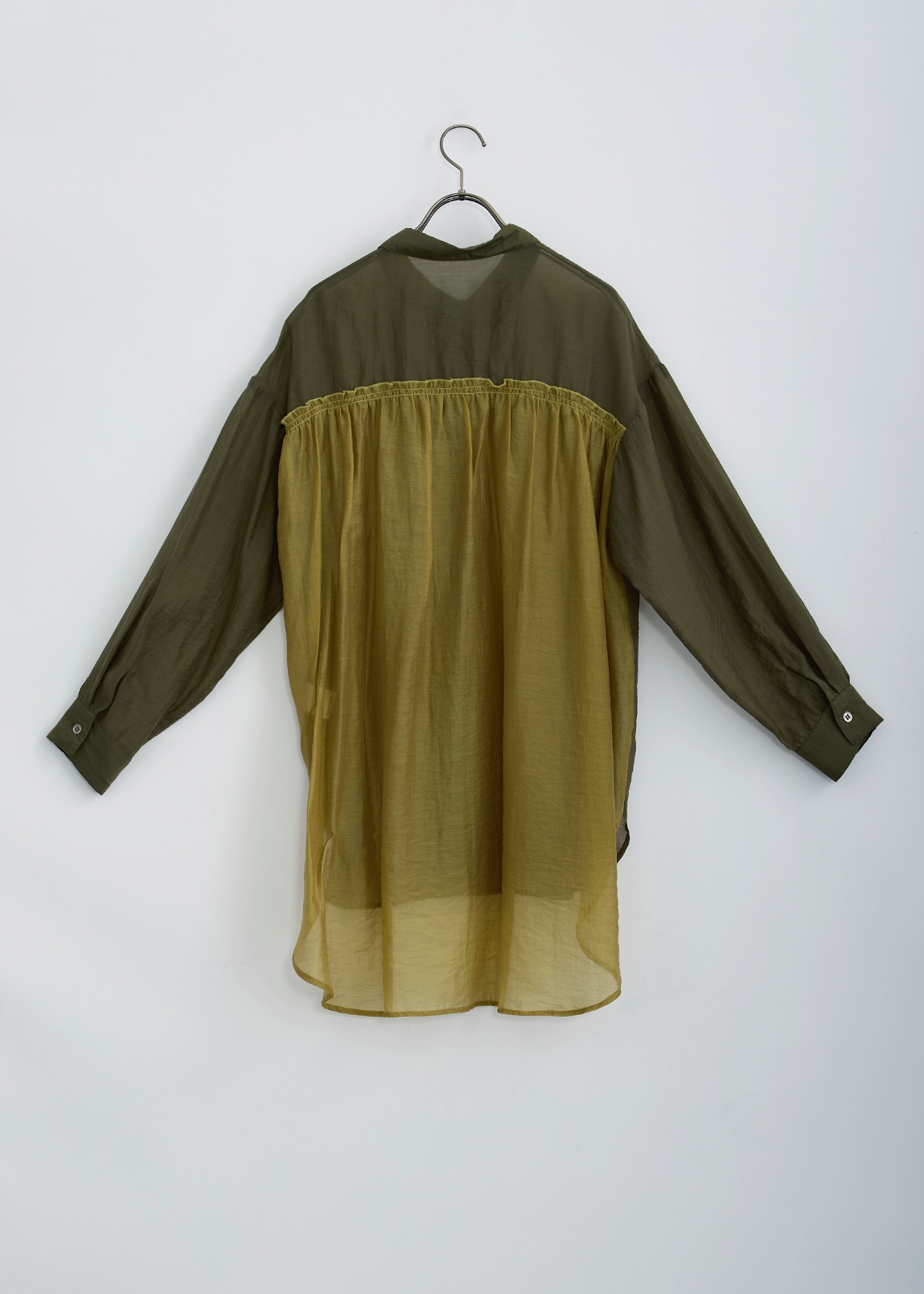 【Femicite】シアー テンセル ロング ブラウス