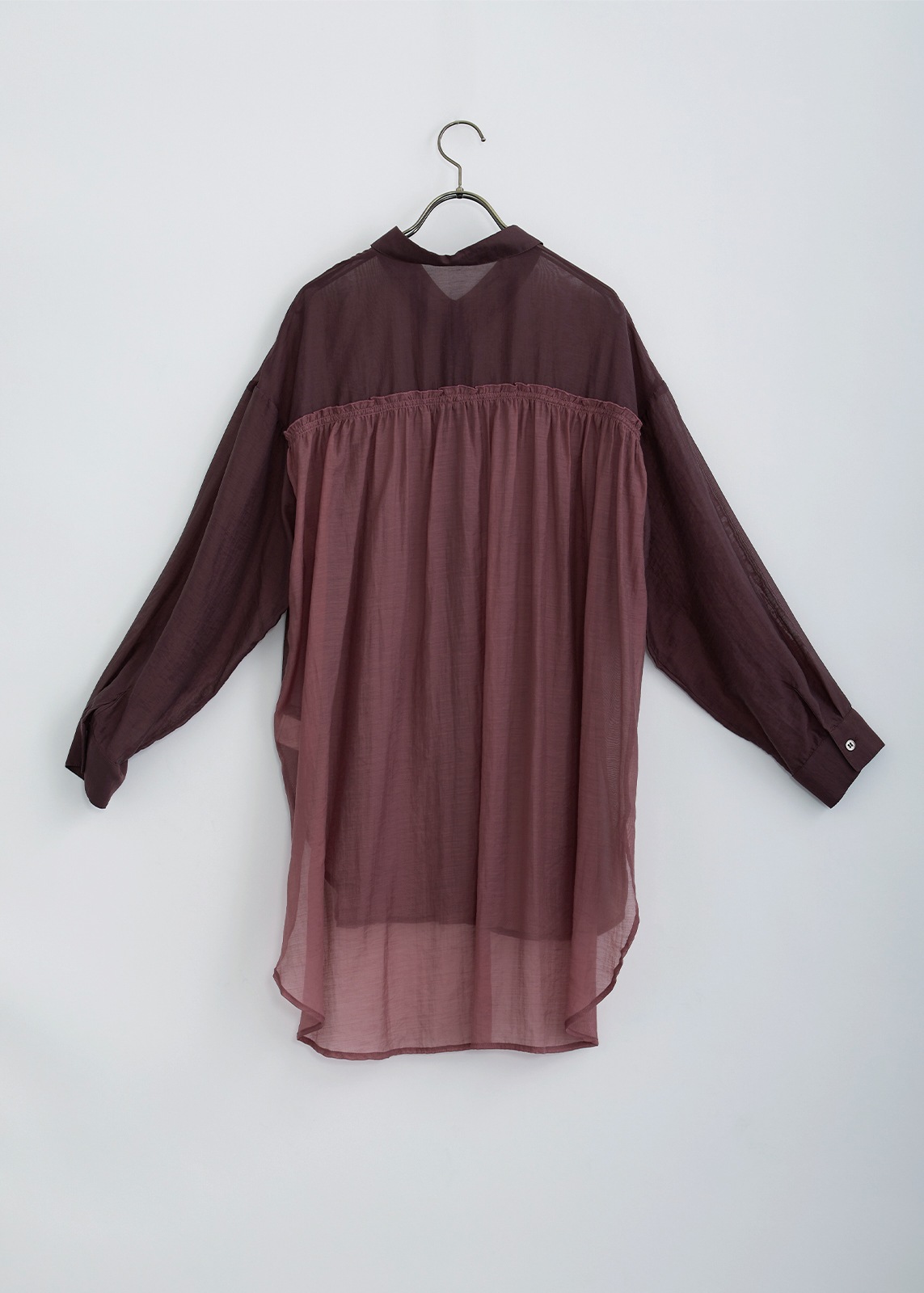 【Femicite】シアー テンセル ロング ブラウス