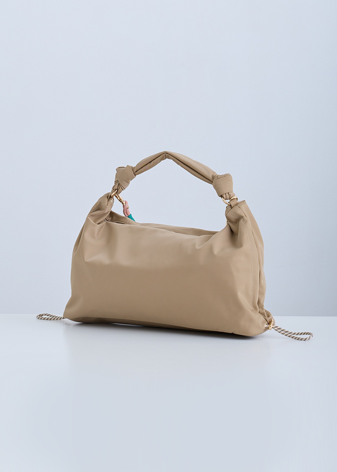 【PLUS an】シャーリングバッグ