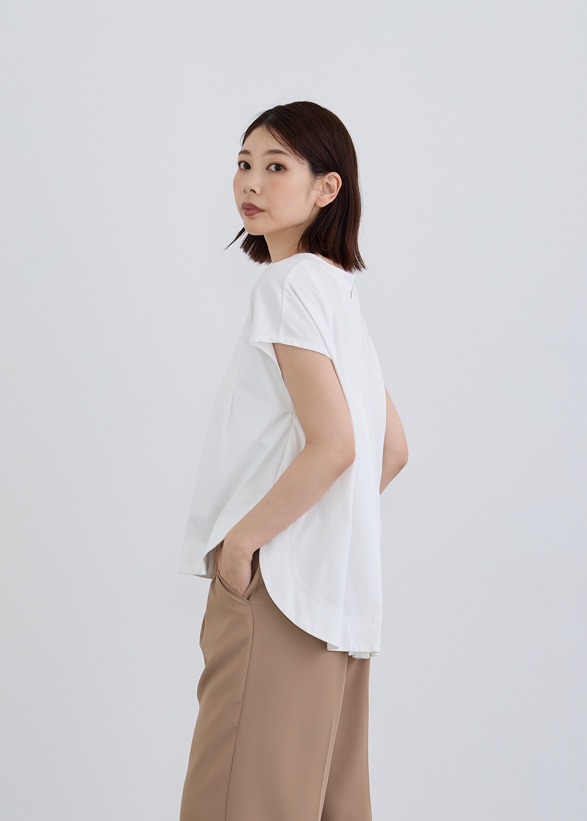 【KOOS】バックプリーツ カットソー