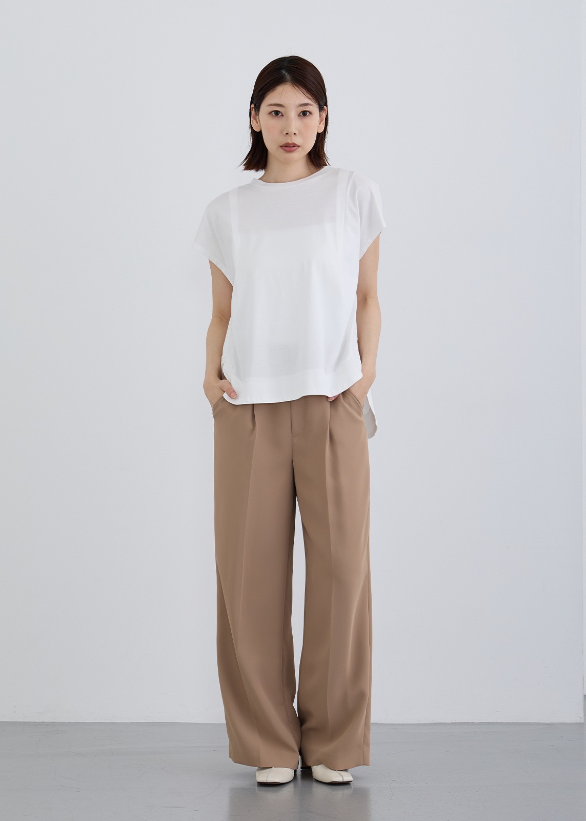 【KOOS】バックプリーツ カットソー