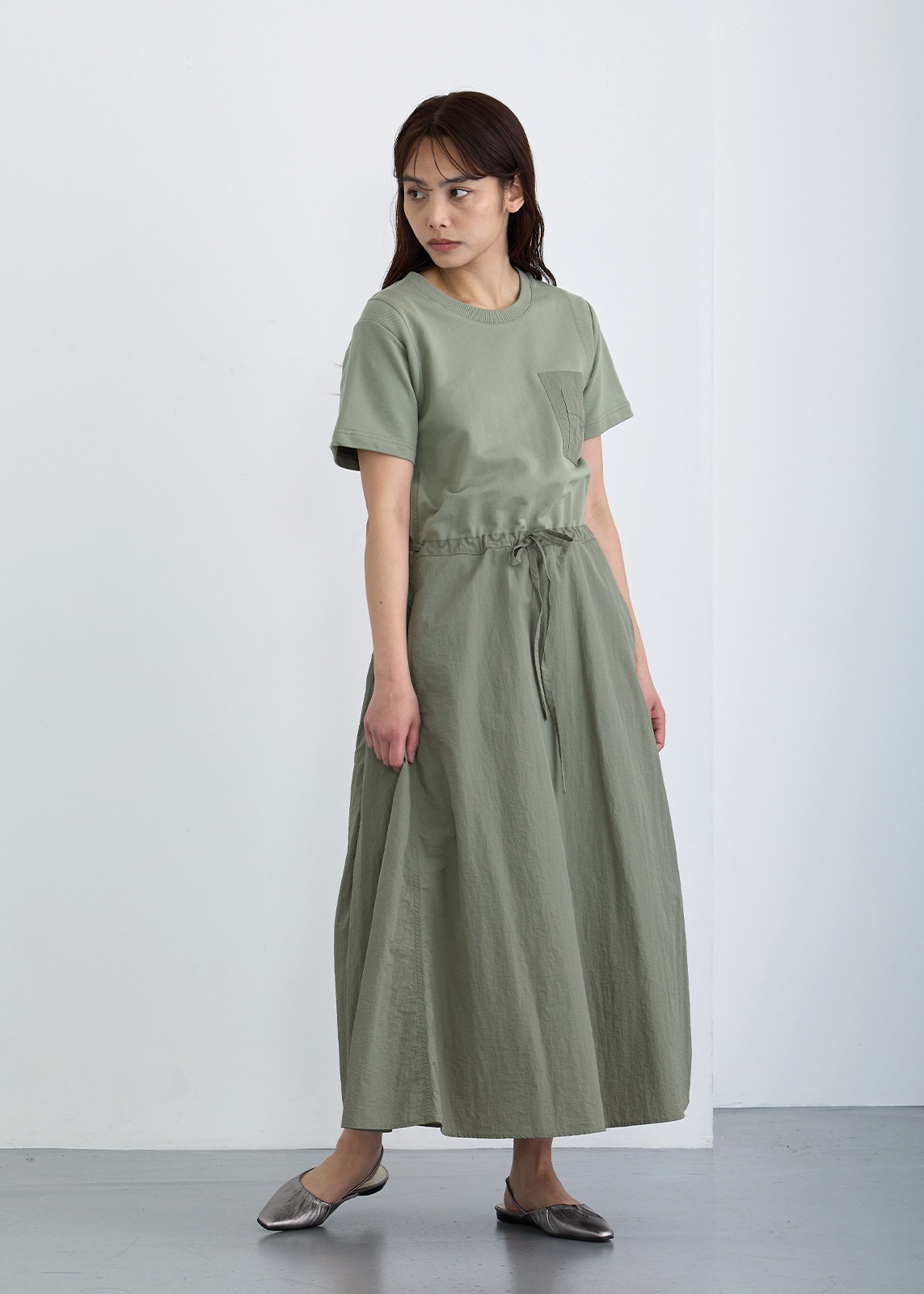 【Femicite】コンビネーション タフタ ワンピース