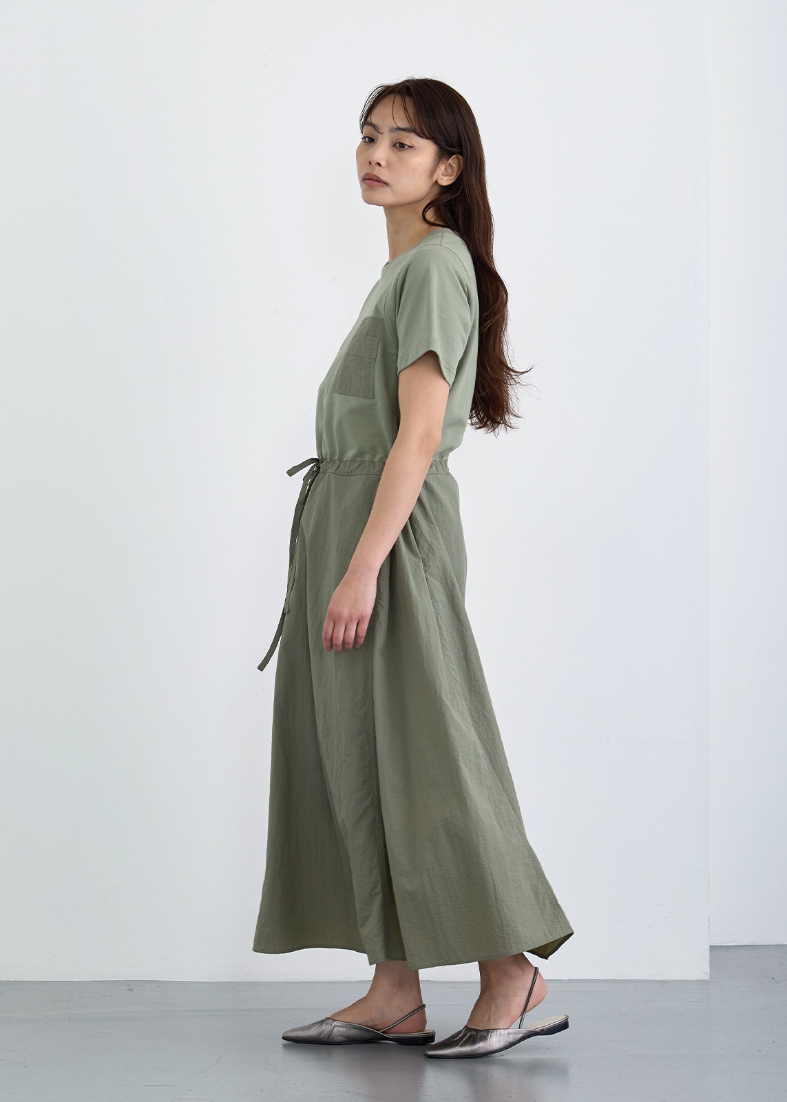 【Femicite】コンビネーション タフタ ワンピース