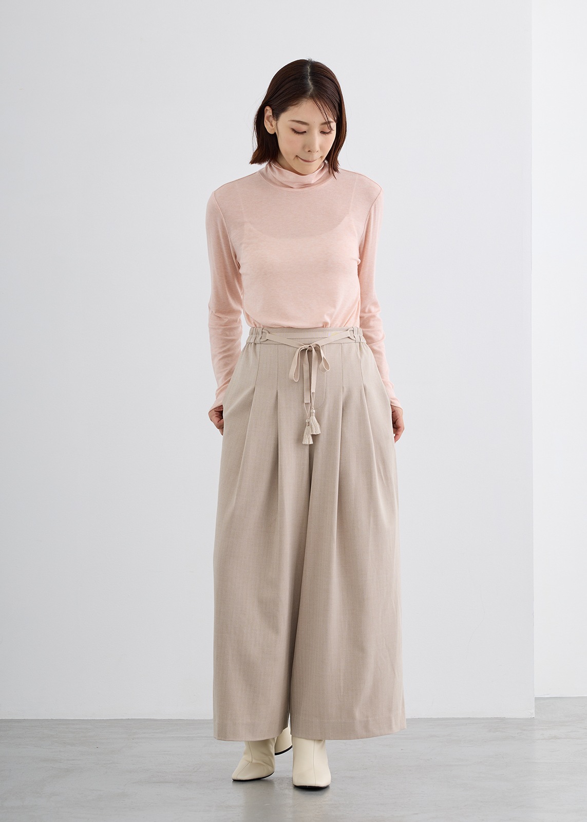 【KOOS】ウール／テンセルハイネック