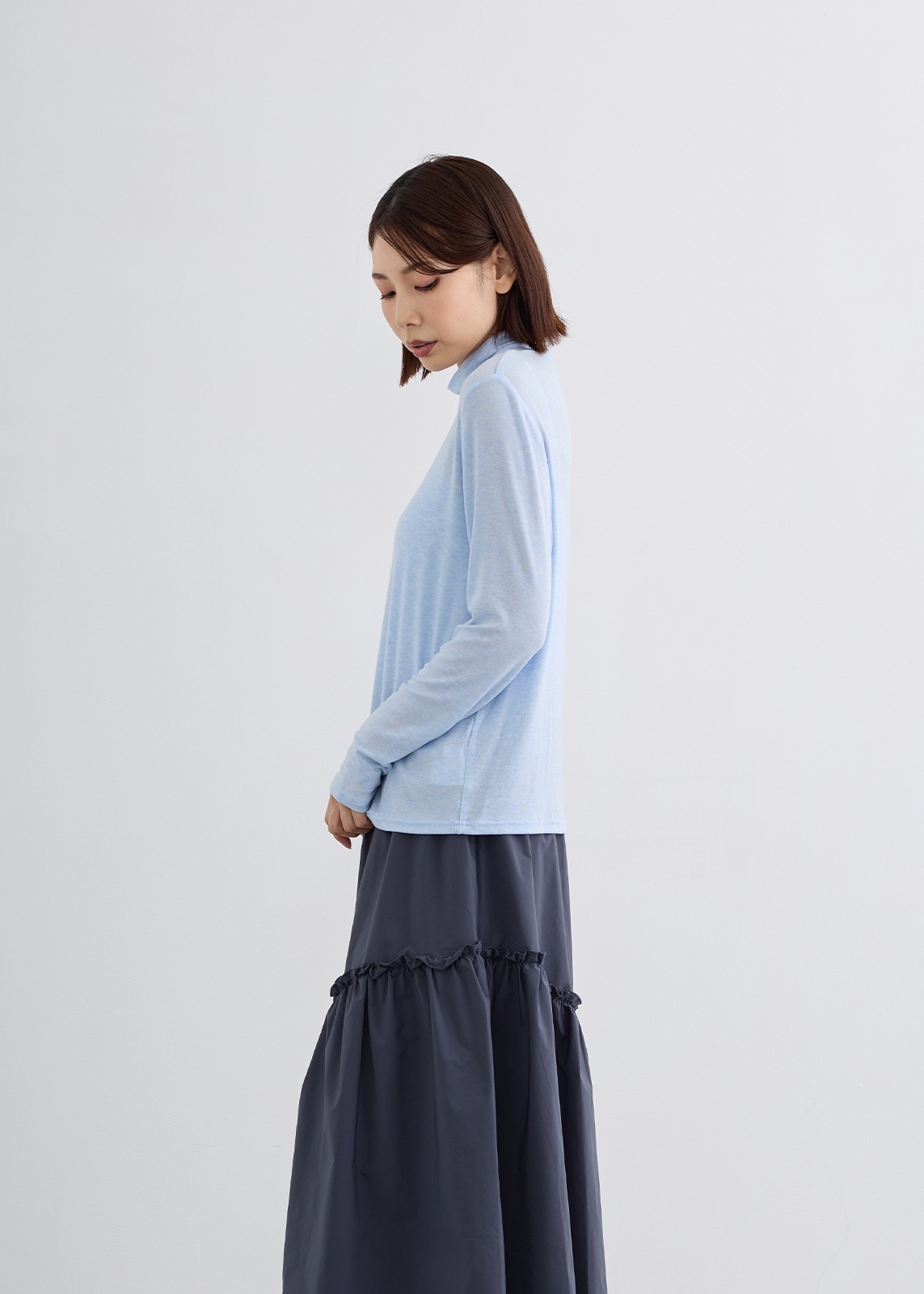 【KOOS】ウール／テンセルハイネック