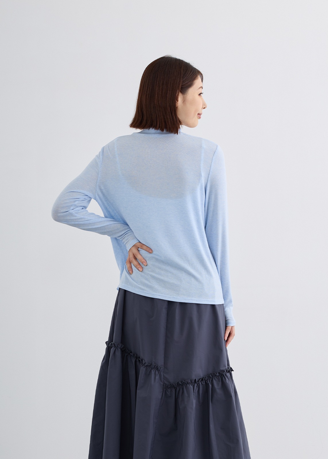 【KOOS】ウール／テンセルハイネック