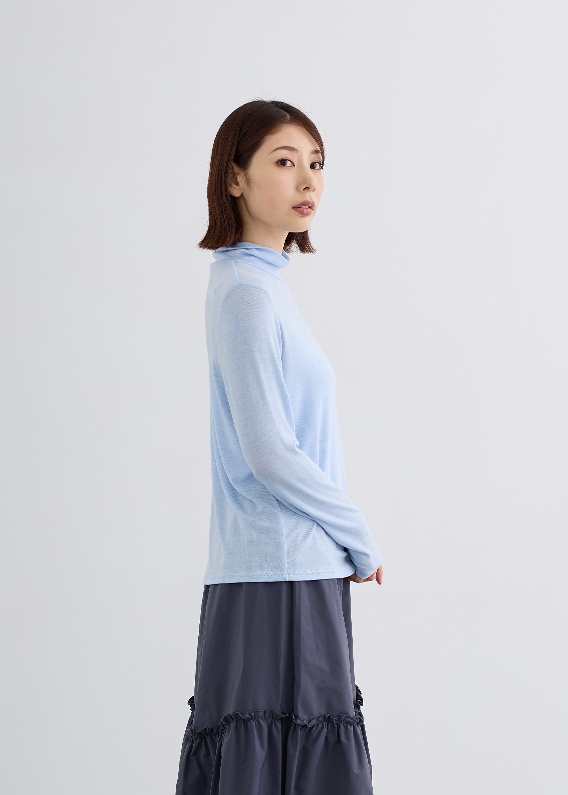 【KOOS】ウール／テンセルハイネック