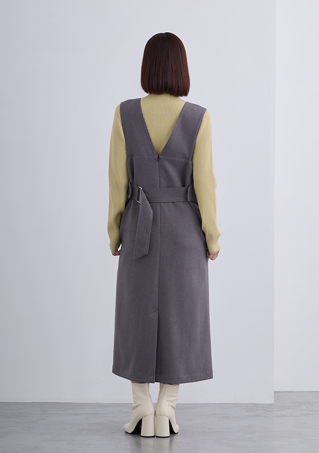 【KOOS】バック ベルト ジャンバースカート