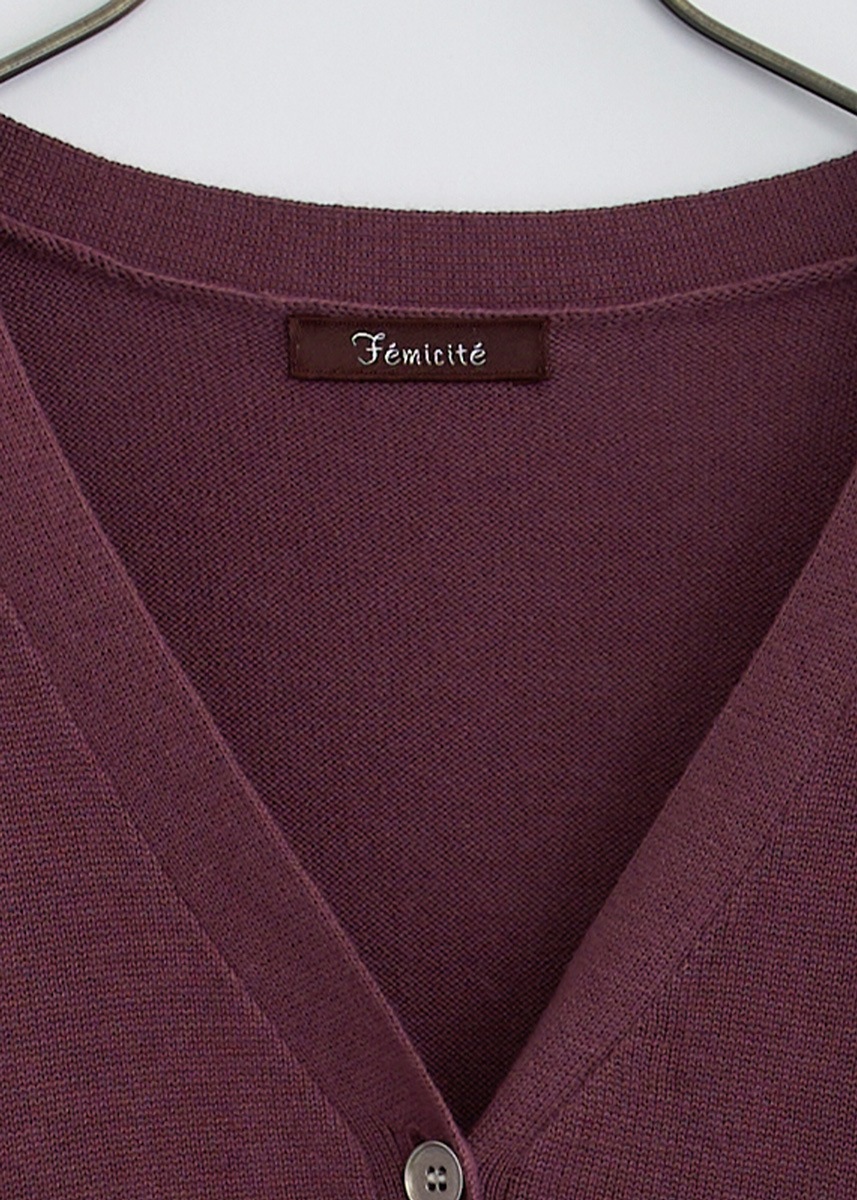 【Femicite】ティアード ニット ロング カーディガン
