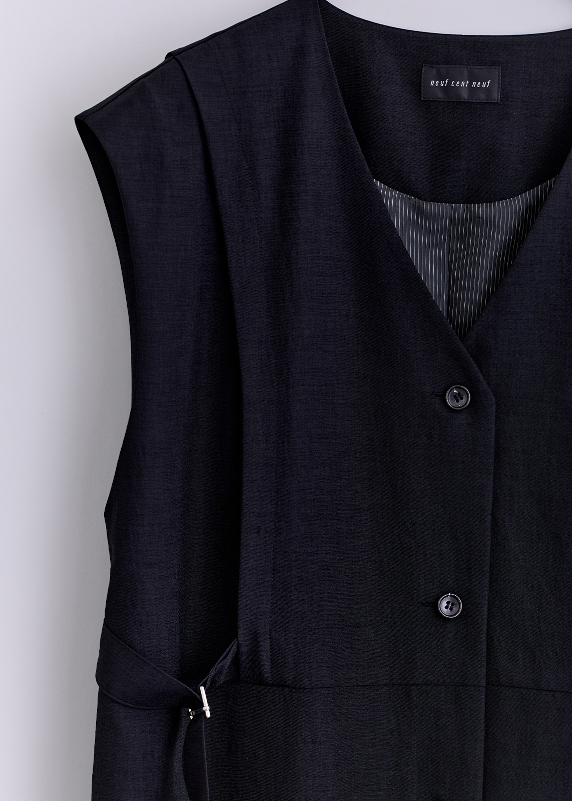 【neuf cent neuf】サイド ベルト ロング ジレ