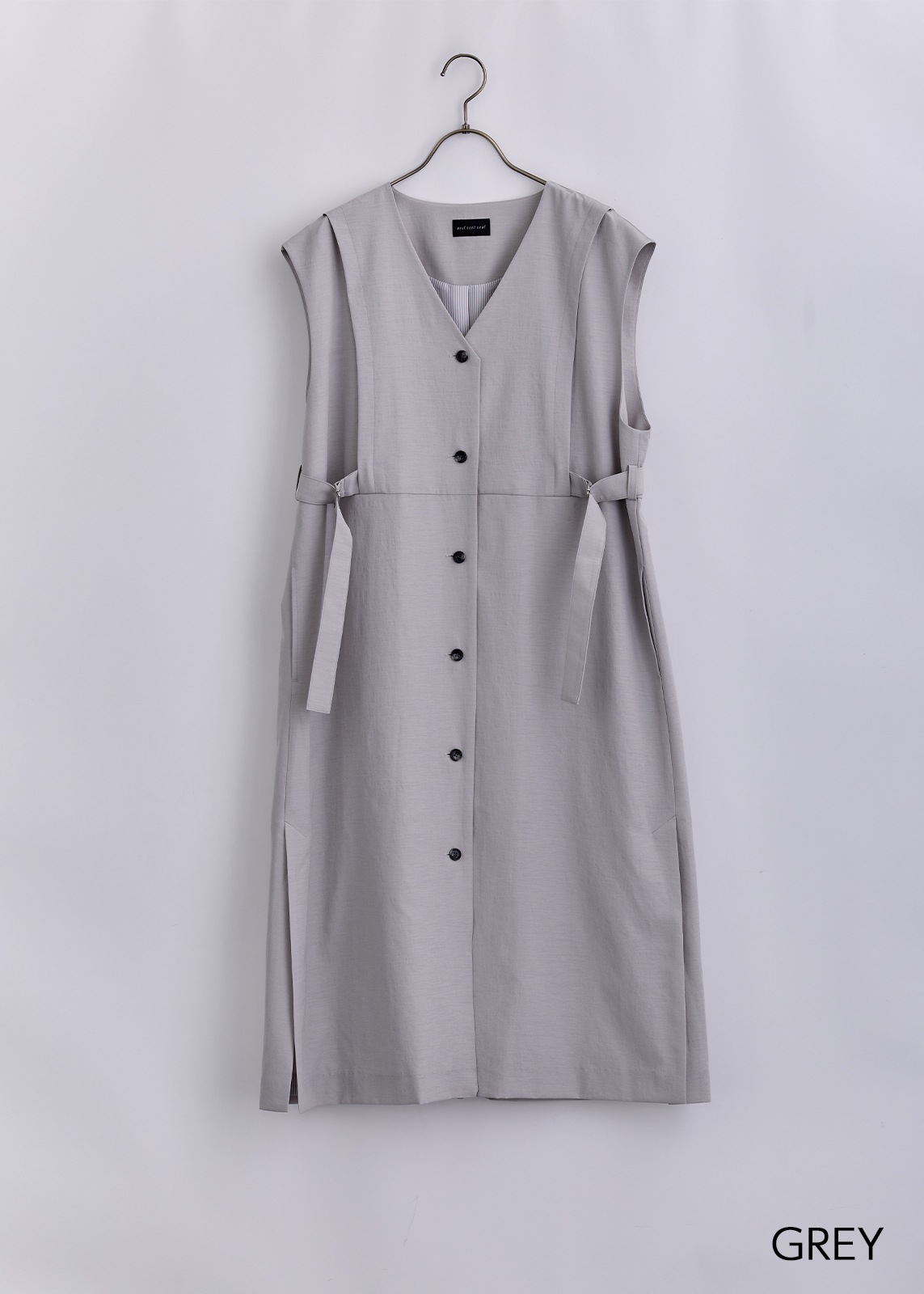 【neuf cent neuf】サイド ベルト ロング ジレ