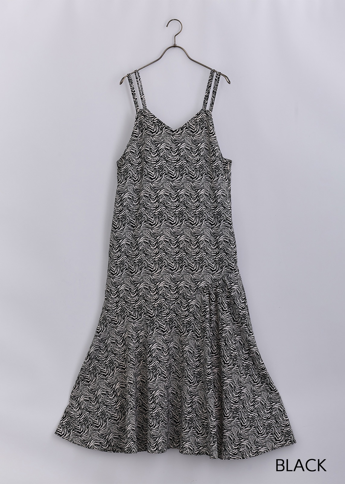 【neuf cent neuf】モダン ゼブラプリント キャミドレス